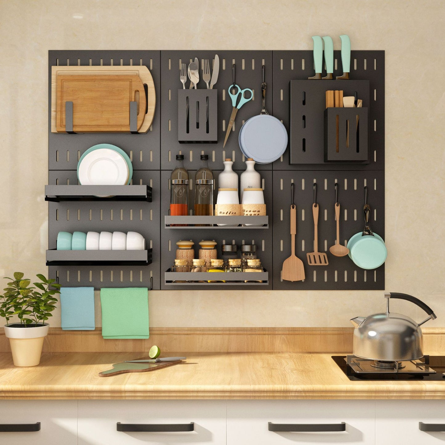 Sleek Kitchen Wall Mounted Storage - Free Up Counter Space Revamp your kitchen with our sleek wall mounted storage solutions. Say goodbye to crowded counters and hello to a more organized space.