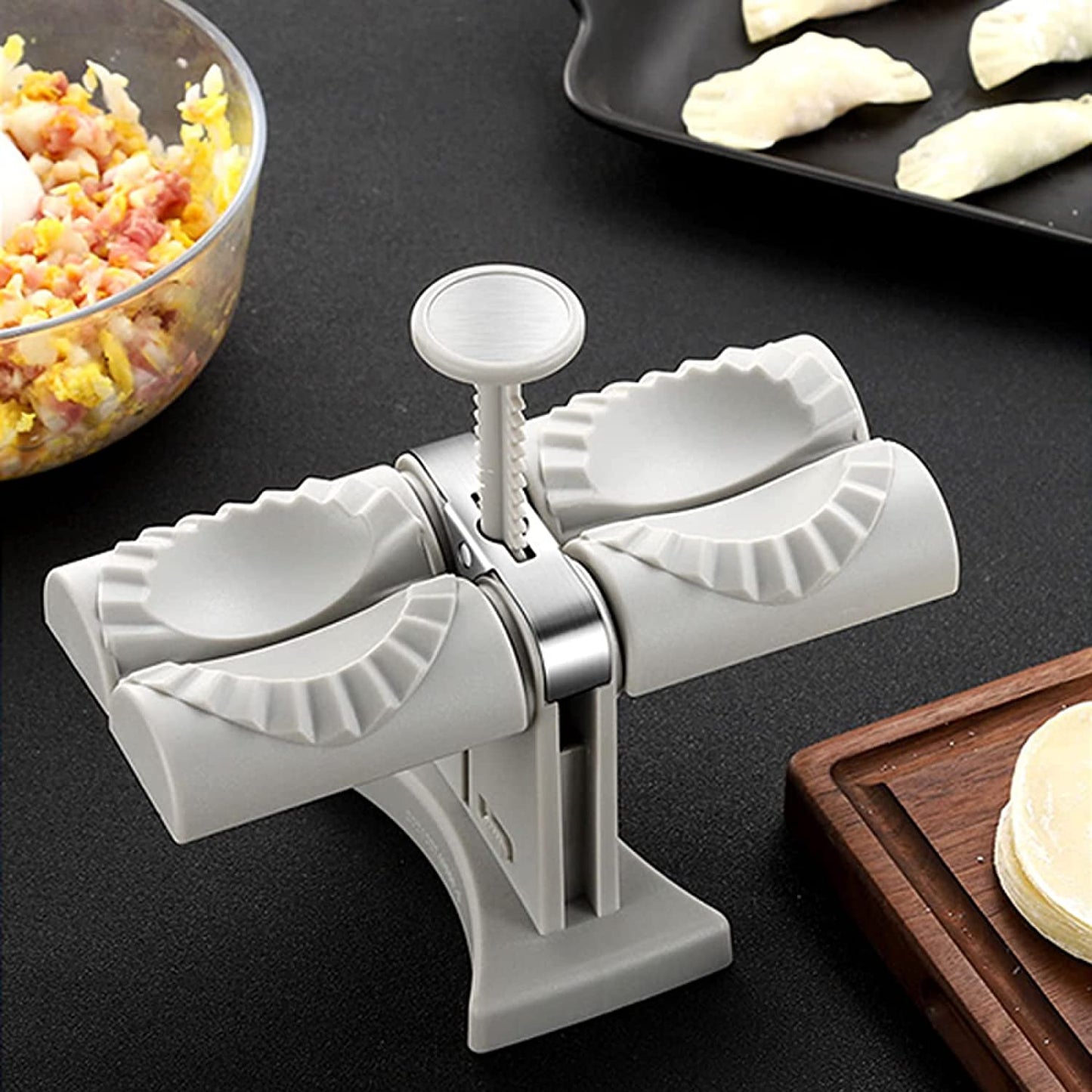 Master the Art of Dumpling Making with Our Noodle Dumpling Maker. Elevate your culinary endeavors and enjoy the satisfaction of homemade dumplings. Start cooking now