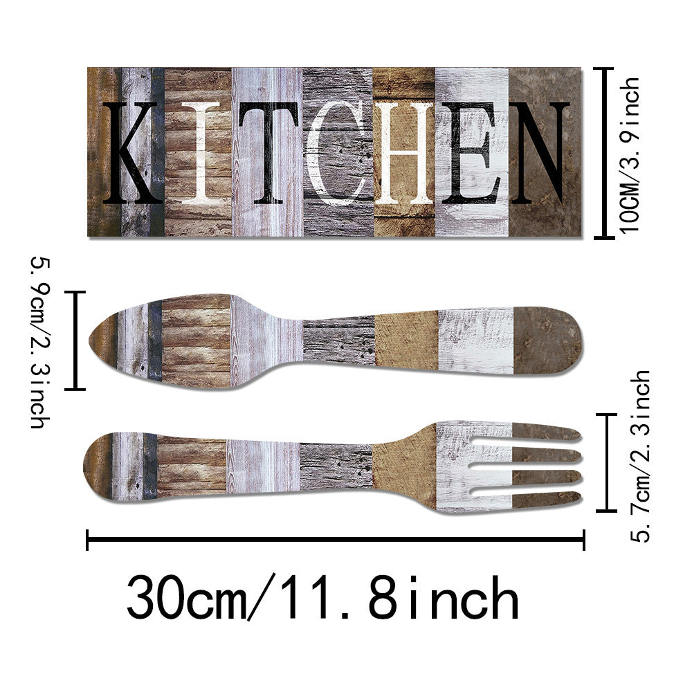 Kitchen Dining Room Wooden Sign